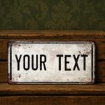 Vintage Custom Metal Plaque