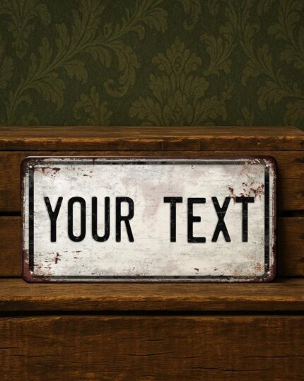Vintage Custom Metal Plaque