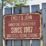 Funny Anniversary Name Sign