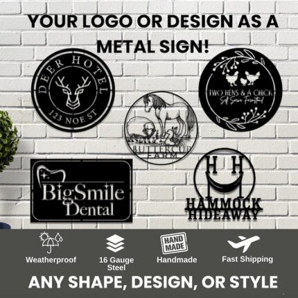 Custom Business Logo Metal Sign