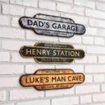 Vintage Railway Name Sign