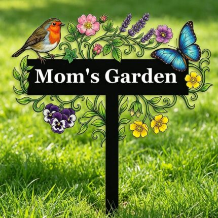 Floral Garden Stake Sign
