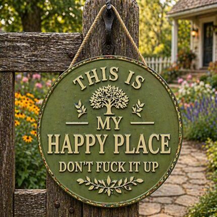 Happy Place Farmhouse Sign