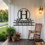 Monogram Family Name Sign