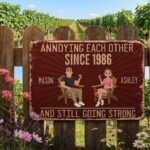 Custom Couple Anniversary Metal Sign