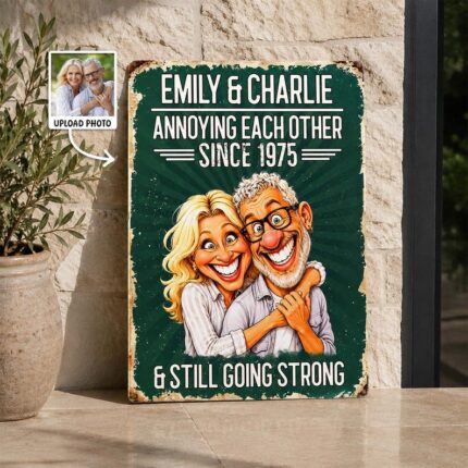 Vintage Couple Yard Sign