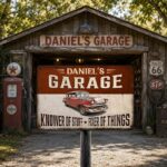 Garage Photo Workshop Sign